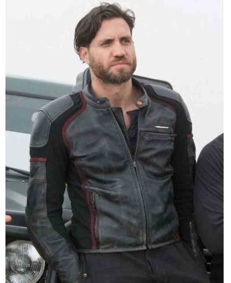 Point Break Edgar Ramirez Black Leather Biker Jacket